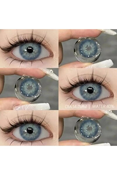 EYESSTORE PATTAYA BLUE DOĞAL GÖRÜNÜMLÜ MAVİ GÖZ LENSİ 12 Ay kullanım süreli