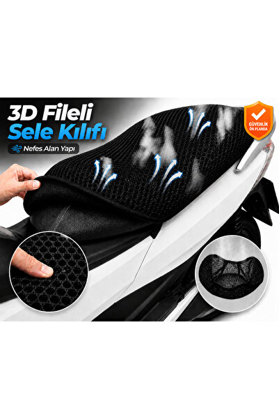 Vi Caro Husa scaun motocicleta Kuba Gelli 125 Husa scaun din plasa 3D Protect...