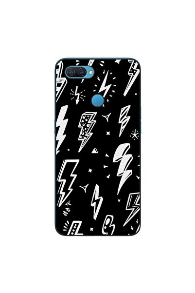 OEM Case compatible with Oppo A12 Silicon Gel Tpu Lightnings Pattern