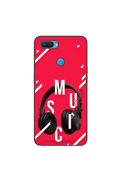 OEM Калъф, съвместим с Oppo A12, силиконов гел TPU модел, с мотив слушалки за...