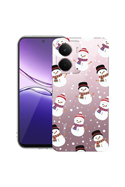 bestcase ¬Æ Husa pentru Realme P3 cu Design Snowman, Clear Slim Silicon, Anti...