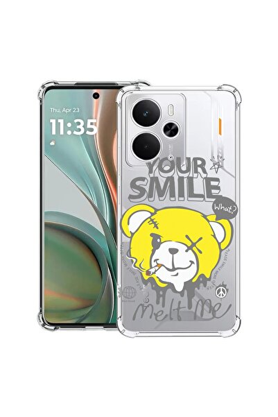 bestcase Husă Antișoc Compatibilă cu Poco M7 Pro 5G, cu Design Ursuleț de Plu...