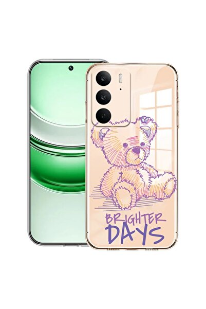 bestcase Husă transparentă din silicon pentru Realme C71, Ursuleț de pluș Zil...