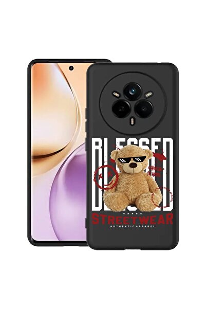 bestcase Калъф за Realme 14 Pro 5G, Мече Теди Бъркес, Тънък силиконов 0.8ММ, ...
