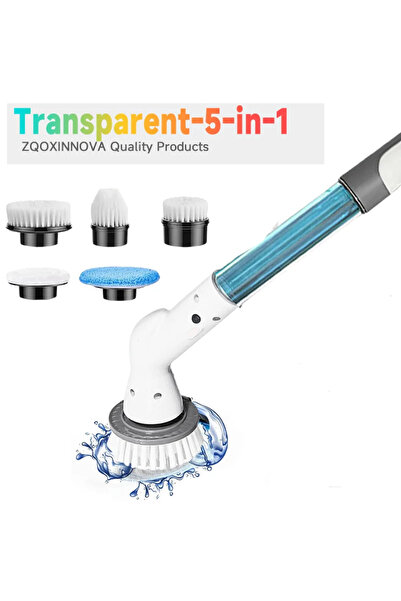 Choice ANENG Transparent 5-in-1 Electric Cleaning Brush Electric Spin Scrubbe...