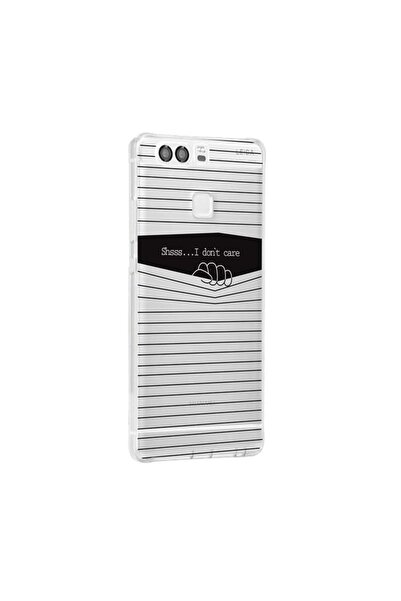 bestcase Husa Silicon, Transparent, 0.5MM, I Dont Care, Huawei P10 Lite