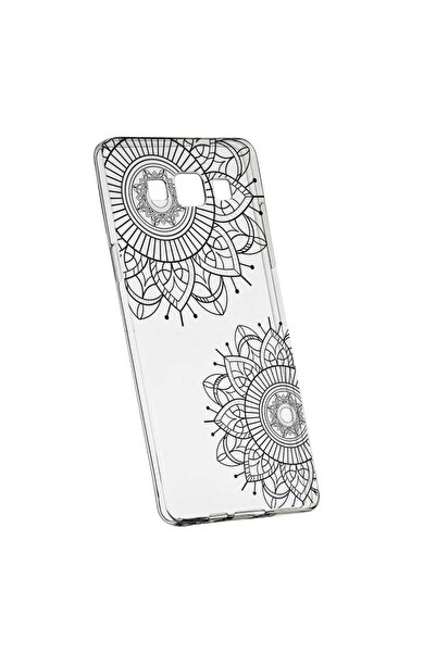 bestcase Husa Silicon, Transparent, Slim, Black Flower, 117, Huawei MATE 10