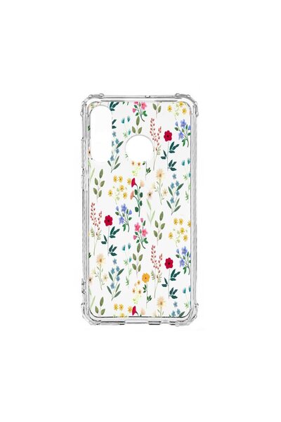 bestcase Husă Antișoc din Silicon Compatibilă cu Huawei P30 Lite, Flori de Pr...