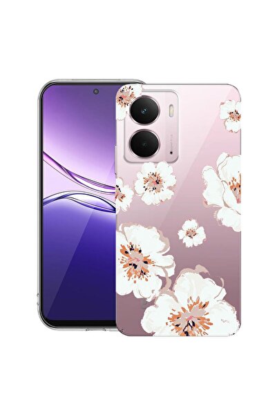 bestcase ¬Æ Husa pentru Realme P3 cu Design Pastel Colors - Flowers, Clear Sl...