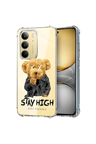 bestcase Калъф за Realme C75, Удароустойчив 1.5ММ, Дизайн  "Стойко стоящо плю...