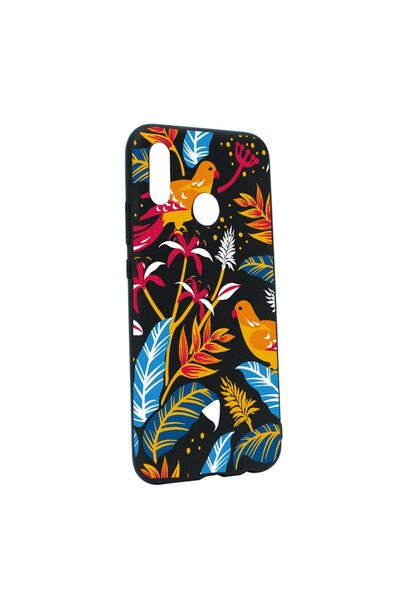 bestcase Силиконов калъф, съвместим с Huawei P20 Lite, с цветни птици, устойч...