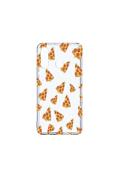 bestcase Διαφανής Θήκη Σιλικόνης 2MM, Συμβατή με Huawei P30 Lite, Σχέδιο Πίτσ...