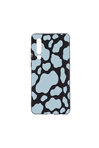 bestcase Husa Silicon Compatibila Cu Huawei P30, Blue Cow, rezistenta la uzur...