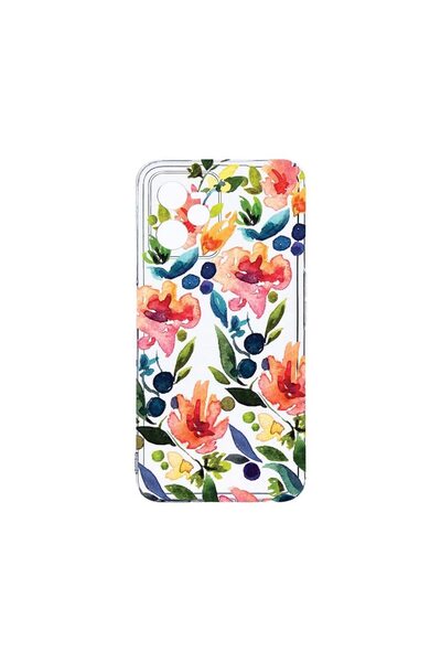 bestcase Husa BestCase¬Æ Clear Silicon 2MM, Compatibila Cu Realme C35, Flower...