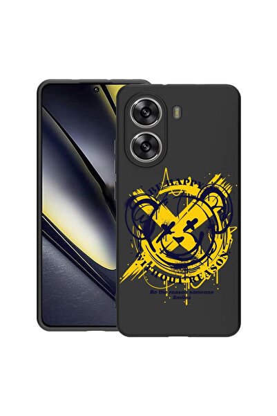 bestcase Калъф за Poco X7 Pro 5G, Мече Be Happy, Тънък силиконов 0.8ММ, Проти...