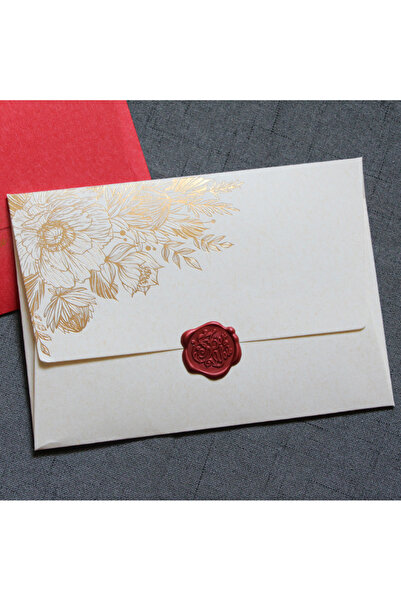 Choice7 large size-white 10pcs/special Paper Card Hot Stamping Invitation Let...