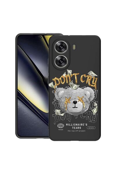 bestcase Θήκη για Poco X7 Pro 5G, Σχέδιο Αρκουδάκι Εκατομμυριούχος, Λεπτή Σιλ...