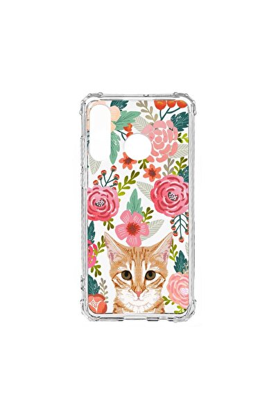 bestcase Husă Antișoc din Silicon Compatibilă cu Huawei P30 Lite, Pisică și F...