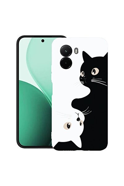 bestcase ¬Æ Husa TPU Ultra Slim Compatibila cu Poco M7, Black&White Cats, 311...