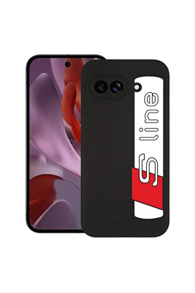 bestcase Калъф за Google Pixel 9a, Audi S Line, тънък силиконов 0.8 мм, ударо...