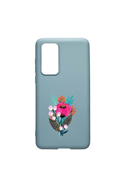 bestcase Husa Huawei P40, Flowers, rezistenta la uzura, anti-alunecare, din s...