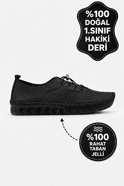 DeriWorld Genuine Leather Women's Shoes Comfortable Breathable Gel Sole Daily...