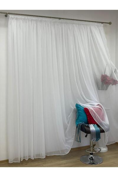 Liz Line Triple veil curtain, white and ivory color, 1000x245cm, from the "St...