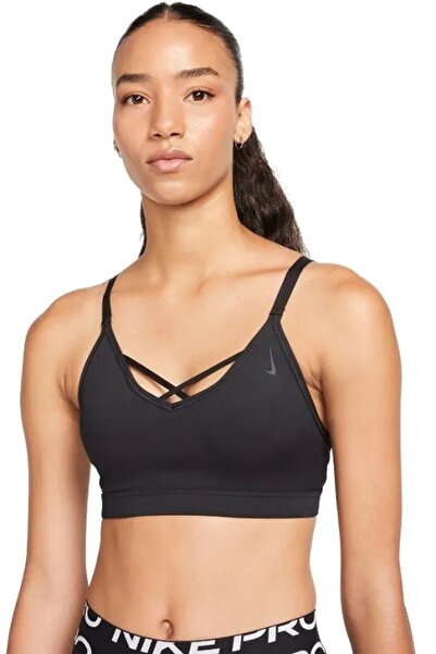 Nike Sutien sport Yoga Dri-Fit Indy pentru femei, cu susținere ușoară, căptuș...