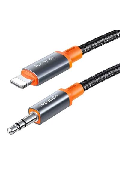 Mcdodo Καλώδιο ήχου Lightning σε 3.5mm, Σπιράλ, Πλεκτό, 1.8μ, Μαύρο