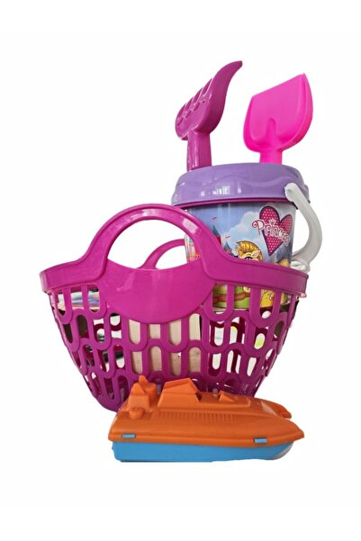 DEDE Beach set in a basket Beach Pink