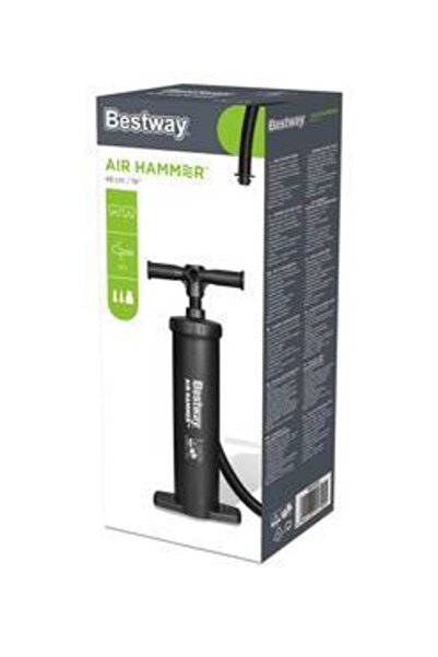 Powerful and practical manual pump for pools and inflatable toys in several s...
