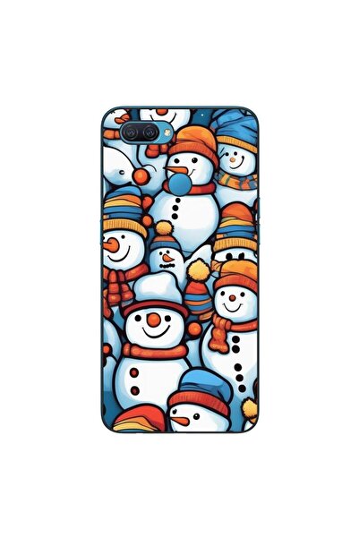 OEM Калъф, съвместим с Oppo A12, силиконов гел TPU модел с десен Снежен човек