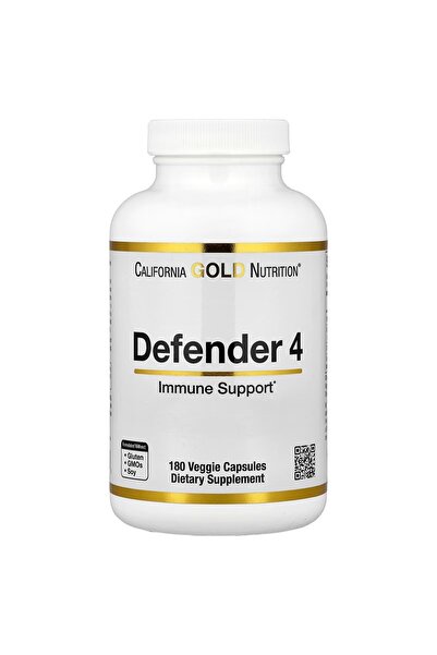 California Gold Nutrition Defender 4 immune support 180 veggie Capsules daphn...