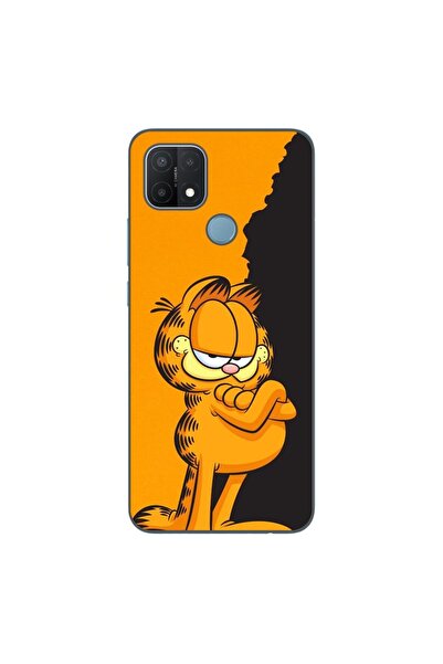 OEM Husa compatibila cu Oppo A15 si A15s Silicon Gel Tpu Model Garfield Black...