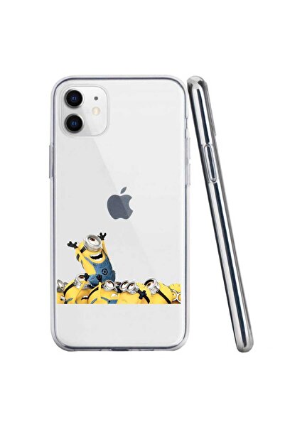 OEM Husa compatibila cu Apple iPhone 11 Silicon Transparenta Model Minions Urra