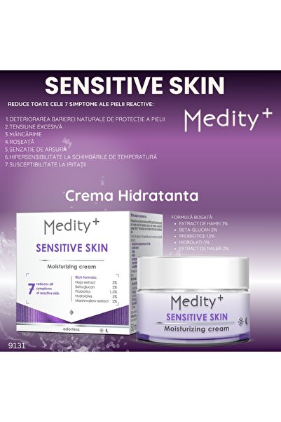 Medity+ Crema hidratanta pentru piele sensibila