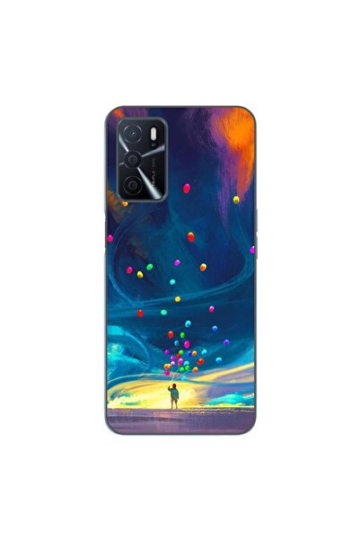 OEM Case compatible with Oppo A16 Silicone Gel Tpu Universe Balloons Pattern