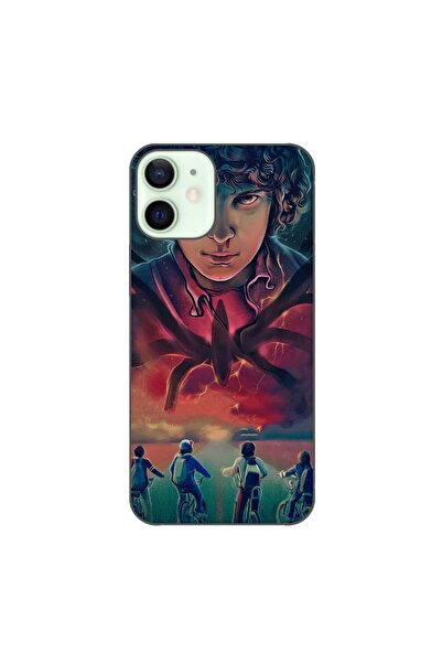 OEM Husa compatibila cu Apple iPhone 12 Mini Silicon Gel Tpu Model Stranger T...