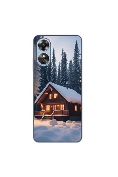 OEM Husa compatibila cu Oppo A17 Silicon Gel Tpu Model Peisaj Iarna Cabana