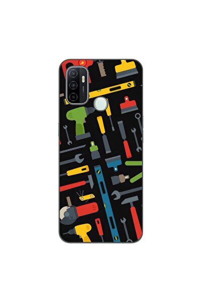 OEM Case compatible with Oppo A53 Silicone Gel Tpu Model Tools Pattern