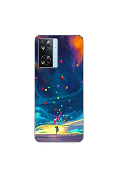 OEM Case compatible with Oppo A57s Silicone Gel Tpu Universe Balloons Pattern