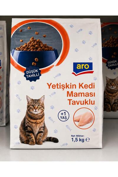 Aro Yetişkin Kedi Maması Tavuklu 1.5 kg