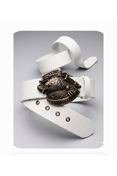 targay Eagle Embossed Cowboy Buckle Jeans Belt