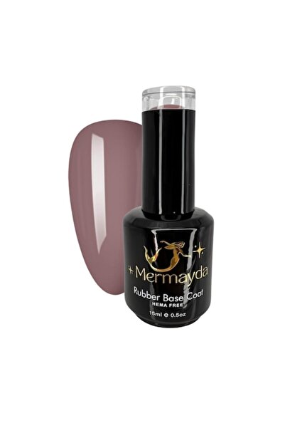 Mermayda Semi-permanent Rubber Base Nail Polish, Hema Free, Be Bold, Nude, 15ml