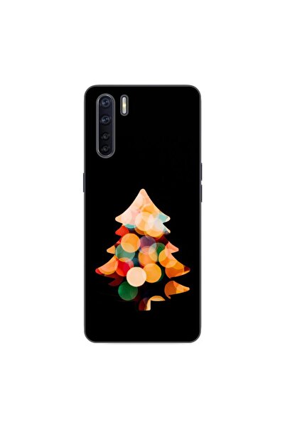 OEM Husa compatibila cu Oppo A91 Silicon Gel Tpu Model Craciun Brad Fundal Negru
