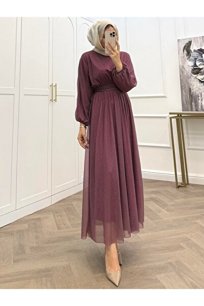 bezenstore SİMLİ TÜL ELBİSE