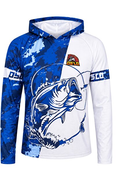 Oslo Balıkçı T-Shirt Kapüşonlu Blue Bear