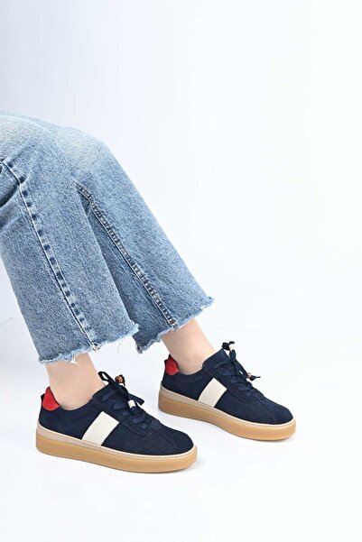 Bestello Lace-Up Thermo Sole Genuine Leather Sneaker 345-1428 Women's Shoes