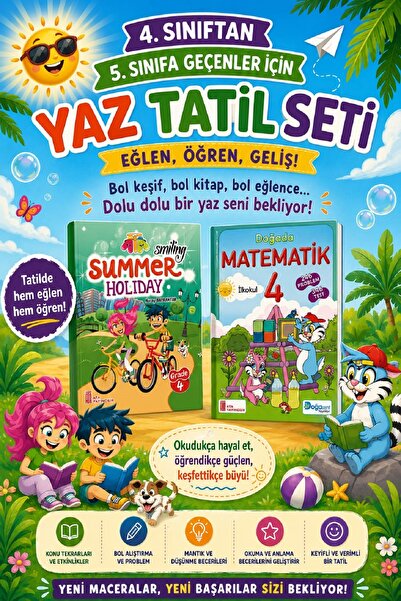 Ata Yayıncılık Summer Holiday Set for Students Transitioning from 4Th to 5Th ...