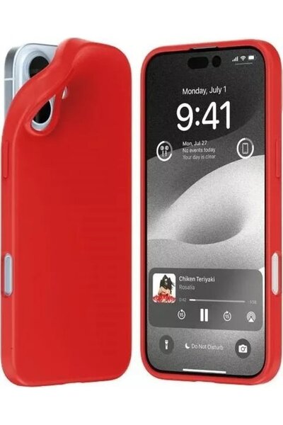 Mercury Husă moale pentru iPhone 16 Plus 6.7 " roșie